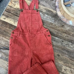 NWT Billabong The Salty Blonde "One of a Kind Corduroy Overalls Sz Large